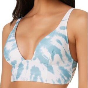 Bar III Spiraling Long-Line Bikini Swim Top